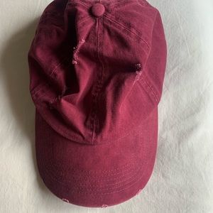 Burgundy Baseball Cap